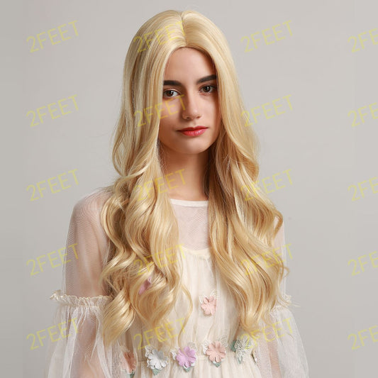 NO-22 Long curly wigs blonde wigs for women for daily or cosplay use LC6138-1