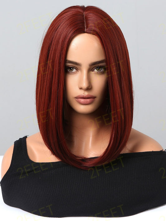 NO3 red nature and soft Bob Wigs for Women WL1086-1