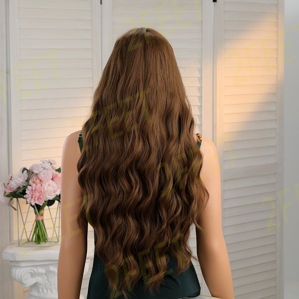 NO.4 2Feet-Long curly brown hair