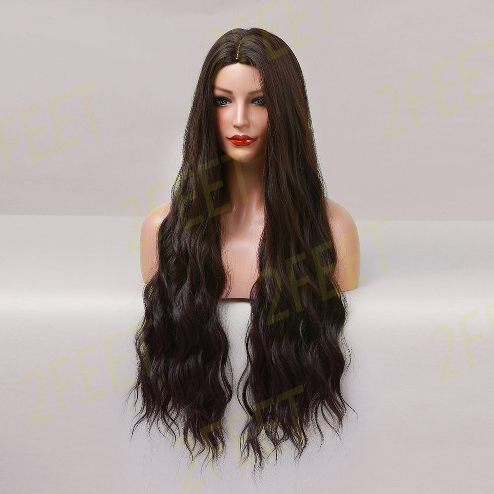 2Feet-long curly black hair