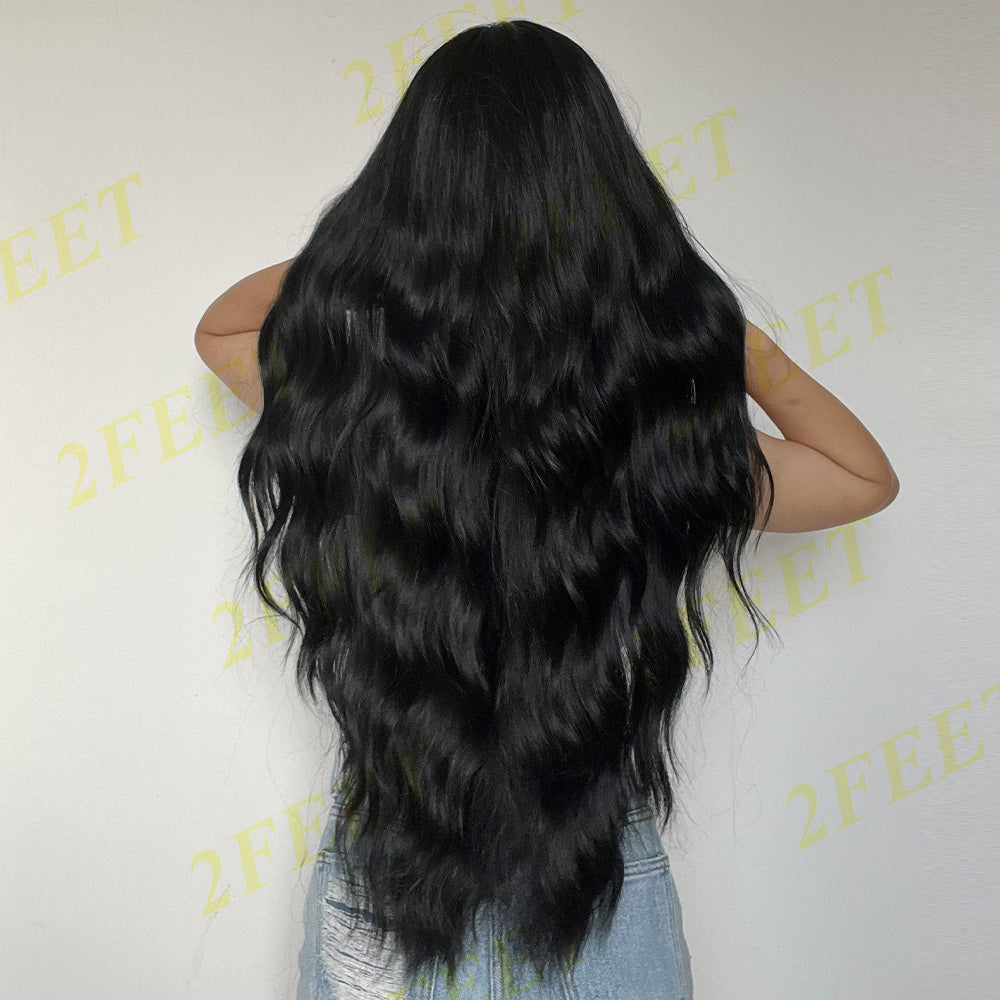 NO.6 2Feet long curly black hair
