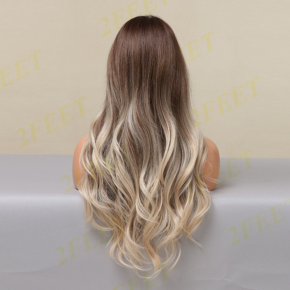 NO-13 2Feet-Long curly brown blonde hair(Size: 26 inches)
