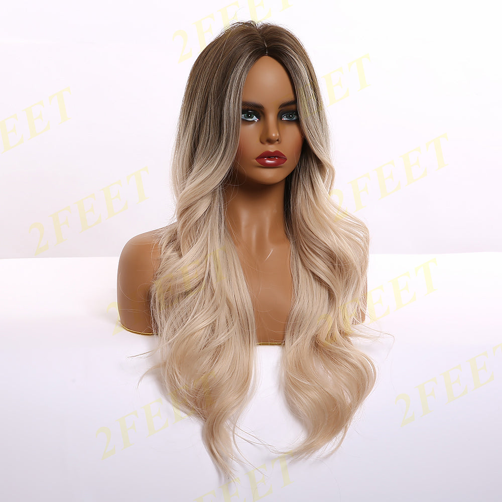 NO-18 2Feet-White blonde curly hair(Size: 26 inches)