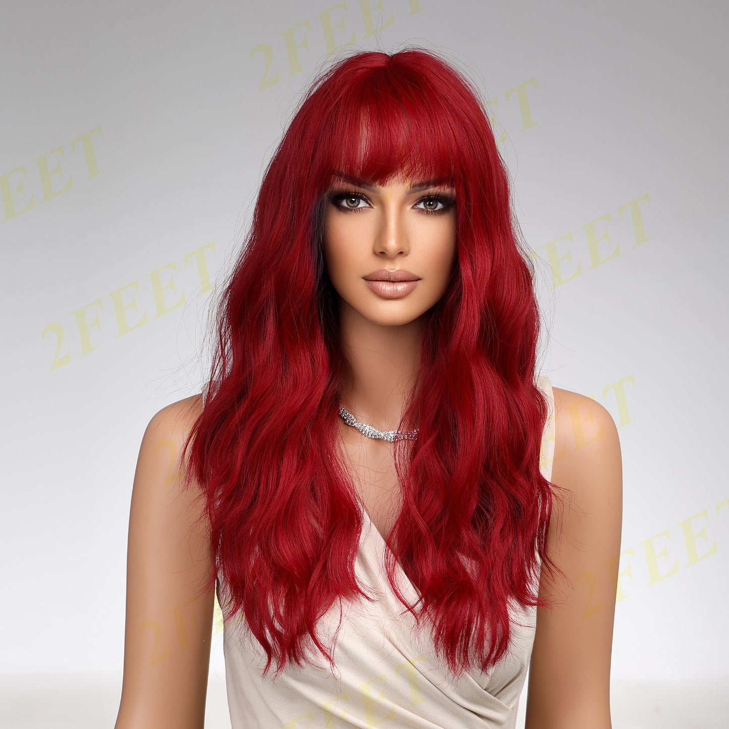NO.30 2FEET Long red curly hair(Length 26 inches)
